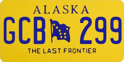 AK license plate GCB299
