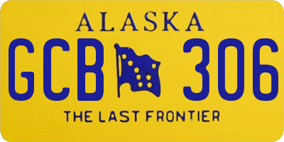 AK license plate GCB306