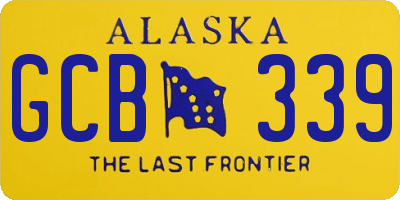 AK license plate GCB339