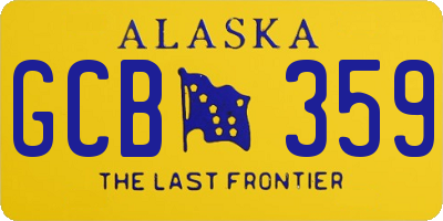 AK license plate GCB359