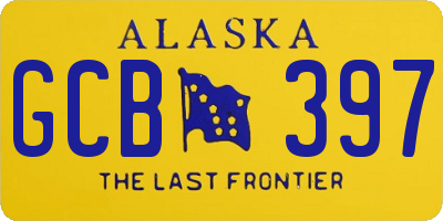 AK license plate GCB397