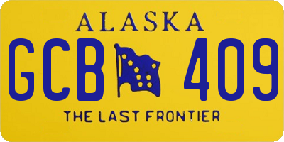 AK license plate GCB409