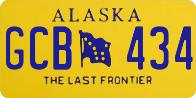 AK license plate GCB434