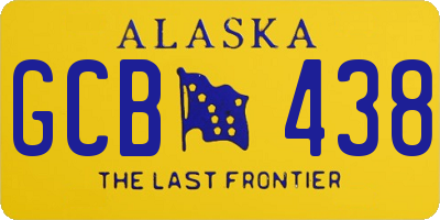 AK license plate GCB438