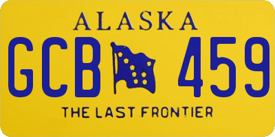 AK license plate GCB459