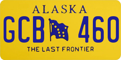 AK license plate GCB460