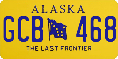 AK license plate GCB468