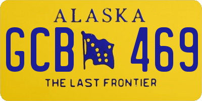 AK license plate GCB469