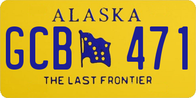 AK license plate GCB471