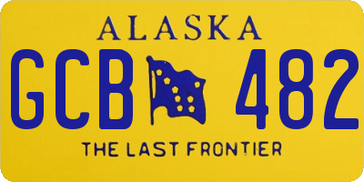 AK license plate GCB482