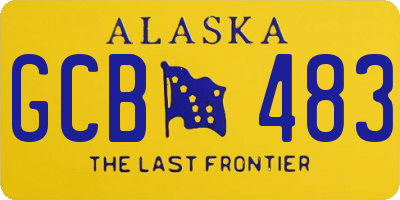 AK license plate GCB483