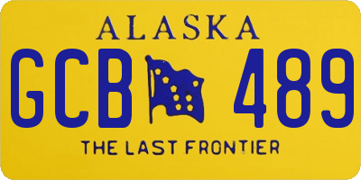AK license plate GCB489