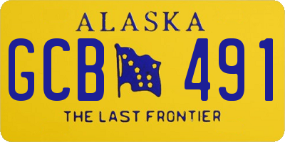 AK license plate GCB491