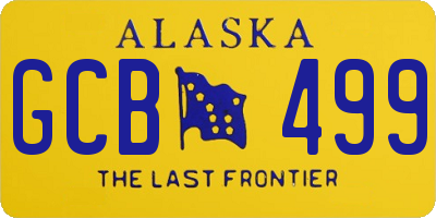 AK license plate GCB499
