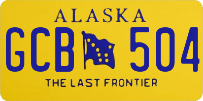 AK license plate GCB504