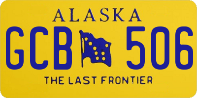 AK license plate GCB506