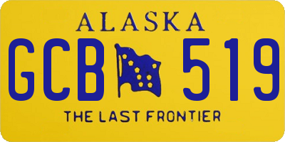 AK license plate GCB519