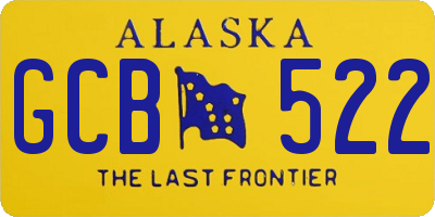 AK license plate GCB522