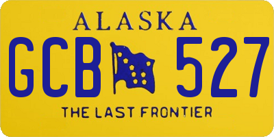 AK license plate GCB527