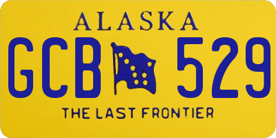 AK license plate GCB529