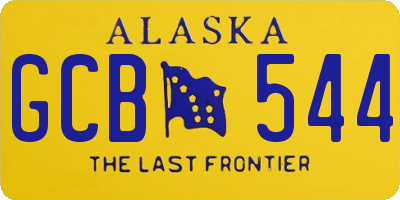 AK license plate GCB544