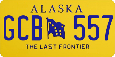 AK license plate GCB557