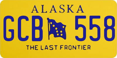 AK license plate GCB558