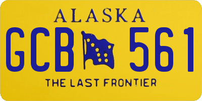 AK license plate GCB561