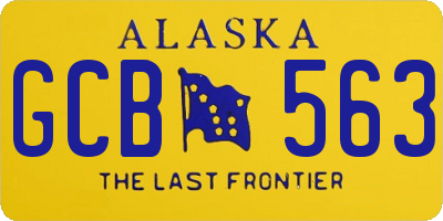 AK license plate GCB563