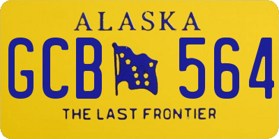 AK license plate GCB564
