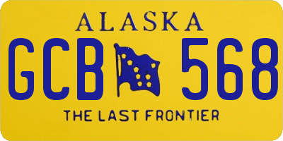 AK license plate GCB568