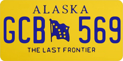 AK license plate GCB569