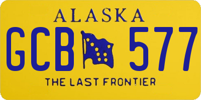 AK license plate GCB577