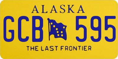 AK license plate GCB595