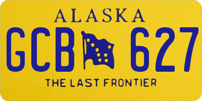 AK license plate GCB627