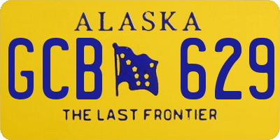 AK license plate GCB629