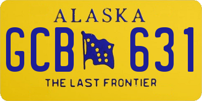 AK license plate GCB631