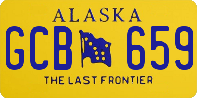 AK license plate GCB659