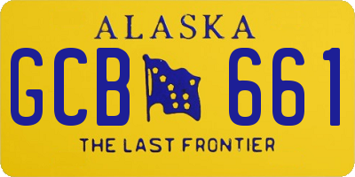 AK license plate GCB661