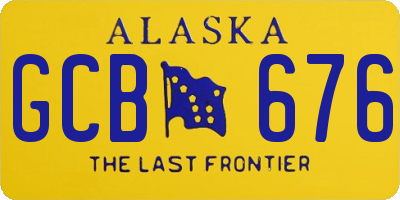AK license plate GCB676