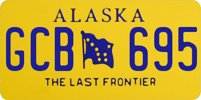 AK license plate GCB695