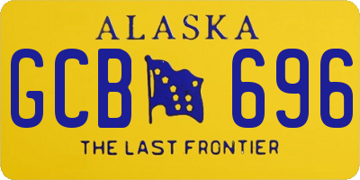 AK license plate GCB696