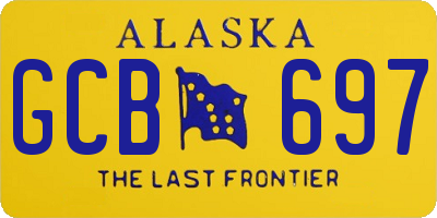 AK license plate GCB697