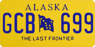 AK license plate GCB699