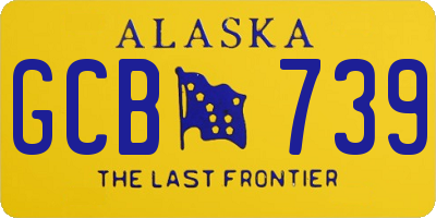 AK license plate GCB739