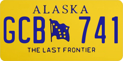 AK license plate GCB741