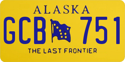 AK license plate GCB751