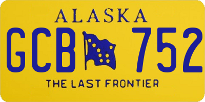 AK license plate GCB752