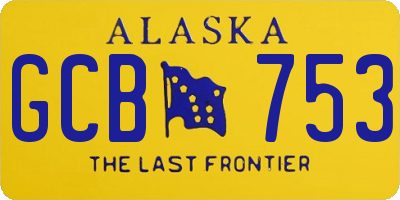 AK license plate GCB753