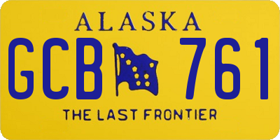 AK license plate GCB761